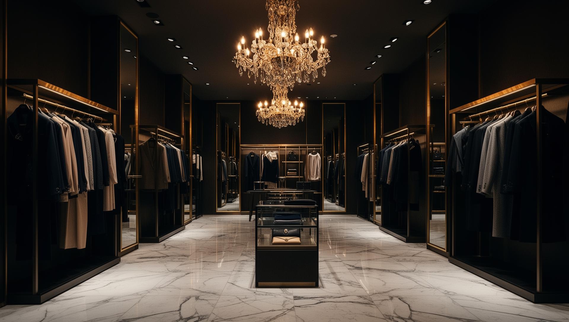 Luxury retail boutique interior